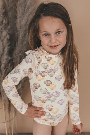 Salted Stories Shells UV-werend badpak Multicolor