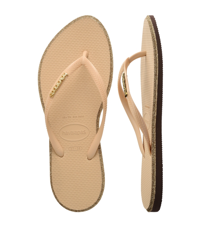 Havaianas slippers Dark Brown/Golden 4150157