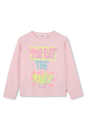 BillieBlush T-Shirt met paillettenprint Roze