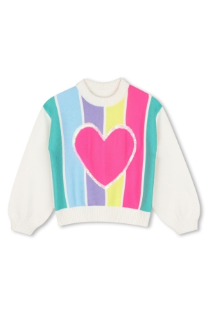 BillieBlush Trui met groot hart Multicoloured