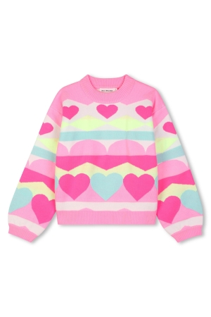 BillieBlush Gebreide trui met hartjes Multicoloured