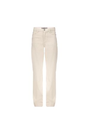 Geisha Jeans wide linnenmix Ecru Raw Linen Mix