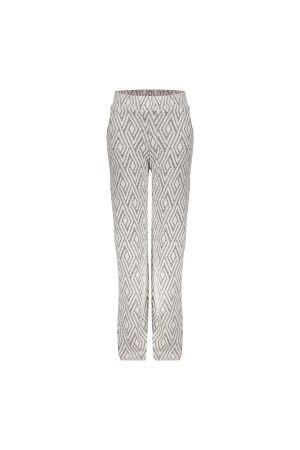 Geisha Jacquard broek Black/Off-White