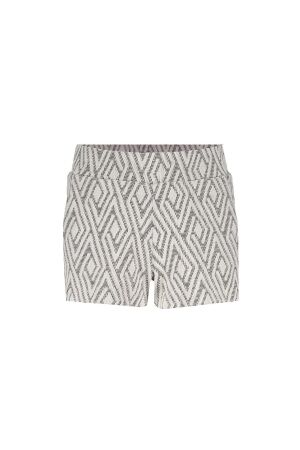 Geisha Jacquard korte broek Black/Off-White