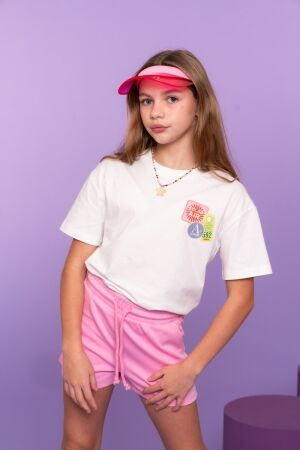 Geisha T-shirt patches Off-White/Blue/Emerald/Pink