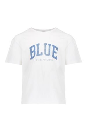 Geisha T-shirt BLUE Off-White/Blue
