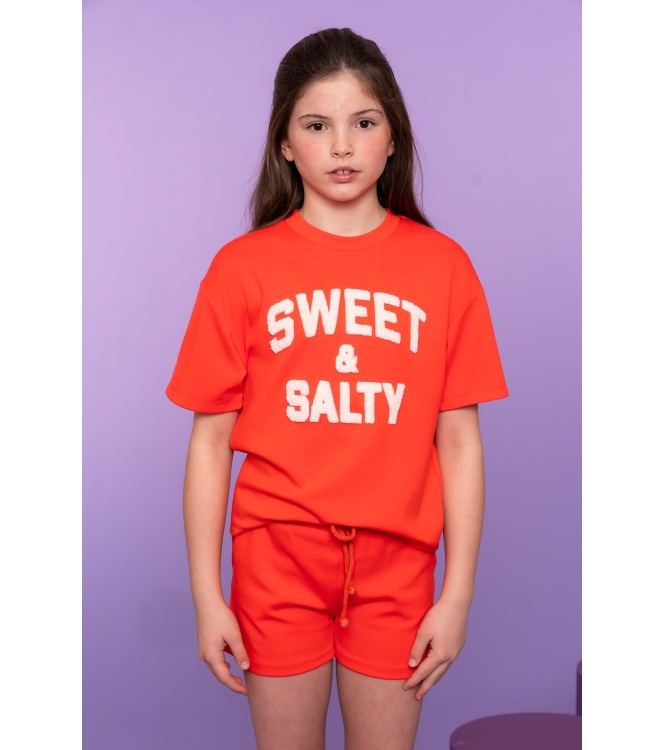 Geisha truien Coral/Off-White 62145K-41