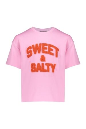 Geisha T-shirt scuba Light Pink/Orange