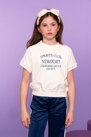 Geisha Sweater Sports club Off-White/Jeansblue