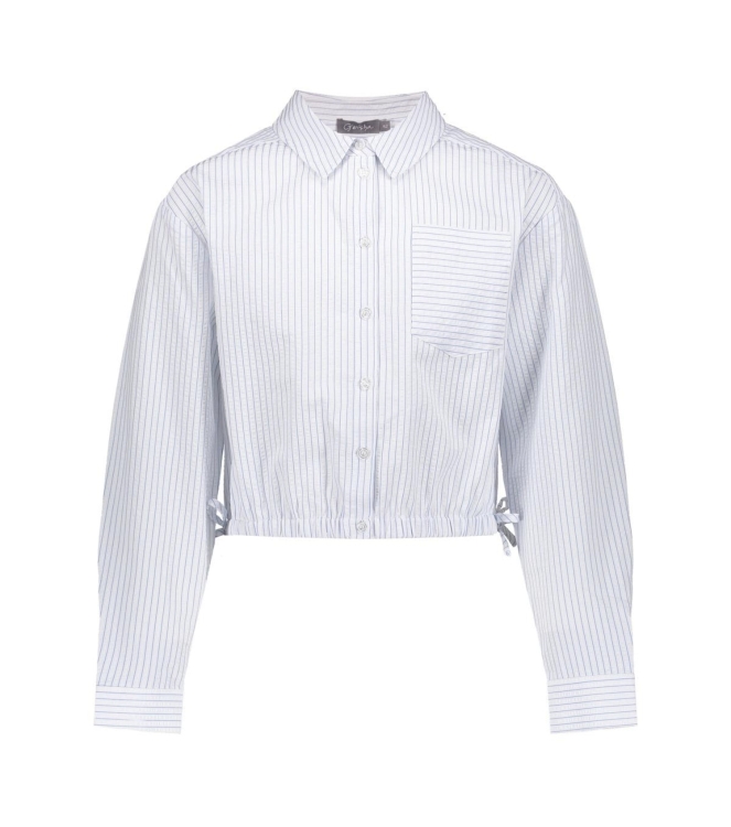 Geisha blouses Off-White/Blue 63050K-14