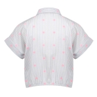 Geisha blouses Off-White/L'blue/Pink 63164K-70