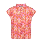 Geisha blouses Mandarine Red/Ecru/Blush 63272K-20