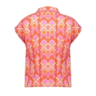 Geisha blouses Mandarine Red/Ecru/Blush 63272K-20