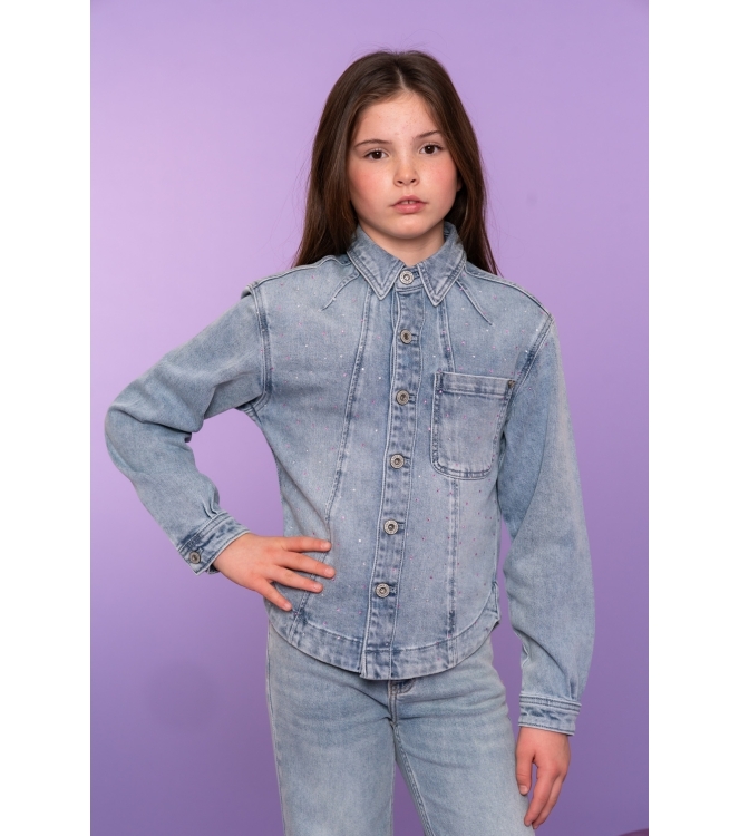 Geisha jassen Bleached Denim 65021K-10