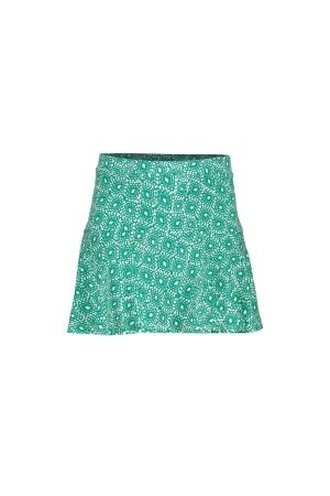 Geisha Skort met Allover print Emerald/Off-White