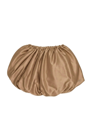 Nik&Nik Satin Ballon Rokje Brown Sugar