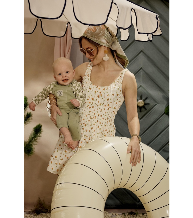 Z8-Newborn broeken Silver sage Elay salopette