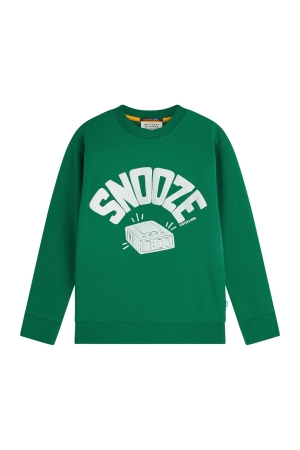 Scotch & Soda Kids Sweatshirt Relaxed-fit Green Jacket
