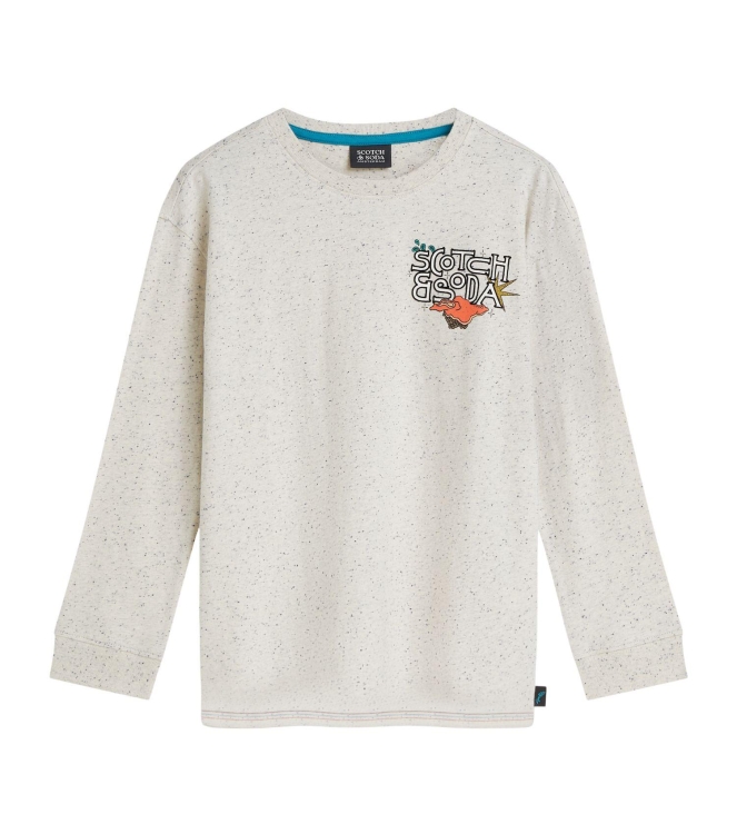 Scotch & Soda Kids shirts Ecru Melange 183378