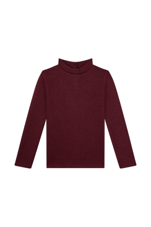 Someone Hailey t-shirt met lurex Bordeaux