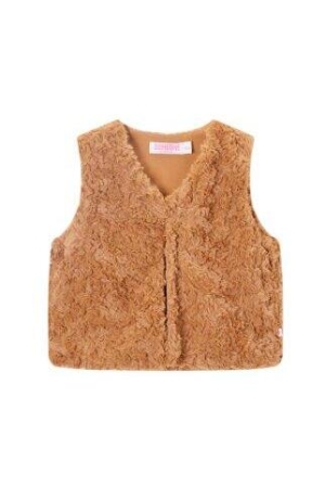 Someone Yara Teddy Gilet Light Cognac