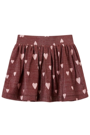 Someone Magali Rokje met hartjesprint Medium Bordeaux