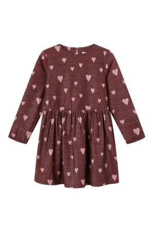 Someone Magali Jurkje met hartjesprint Medium Bordeaux