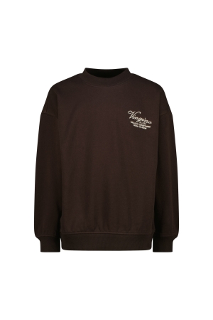 Vingino Nolin sweater oversized fit Dark brown