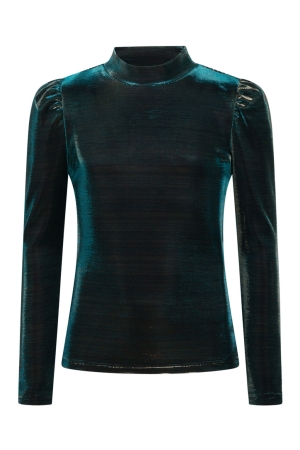 Ai&Ko Ivona Shine Top 185606 - Steel Green