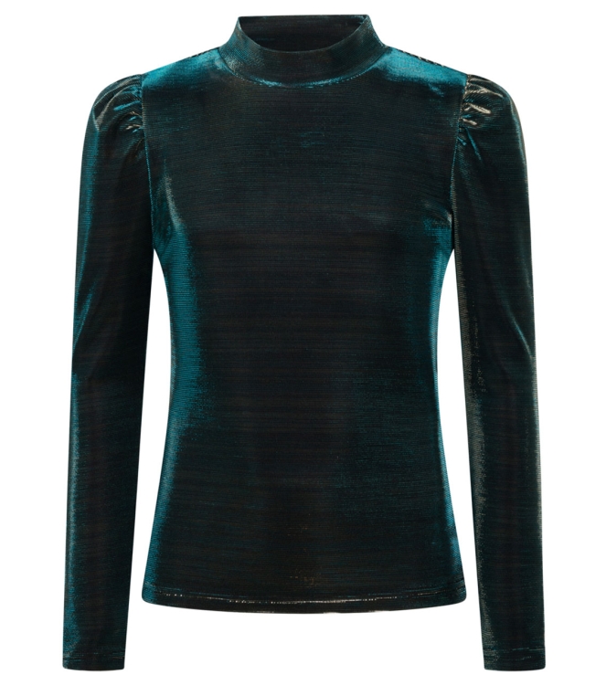 Ai&Ko blouses 185606 - Steel Green Ivona Shine Pes 123 G