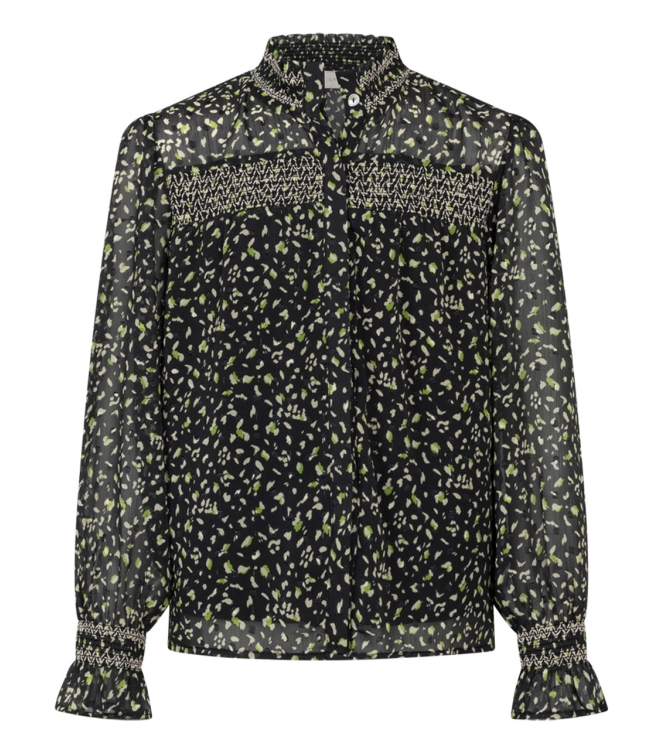 Ai&Ko blouses 000900 - Black Jackey Duotone Pes 504 G
