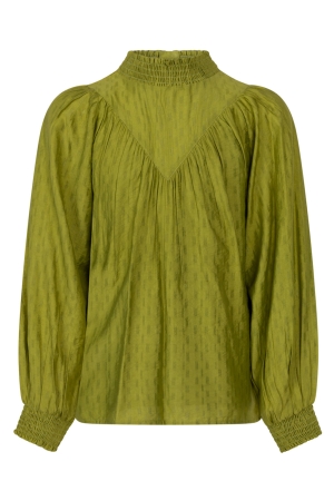 Ai&Ko Vanese Jacquard Top 180228 - Moss Green