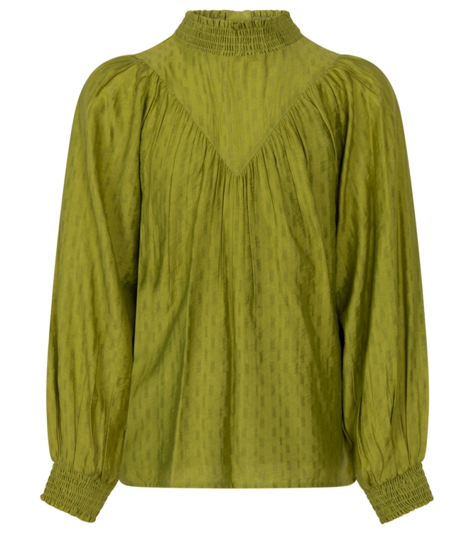 Ai&Ko blouses 180228 - Moss Green Vanese Jacquard Vis 522 G