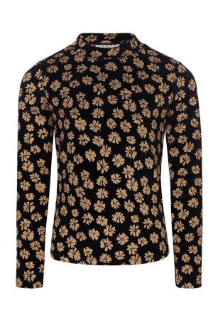 Looxs Little Little velvet printed top 980 soft winterflower