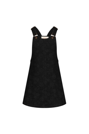 Jubel Salopette jurk denim AOP - Moon Flowers Antraciet