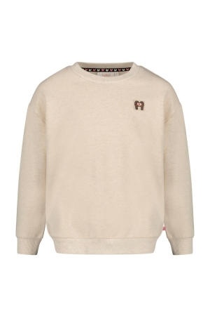 Jubel Sweater met rugprint - City Chic Offwhite melange