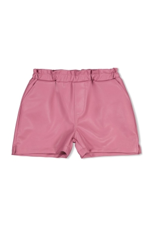 Jubel Korte broek lederlook - Moon Flowers Mauve
