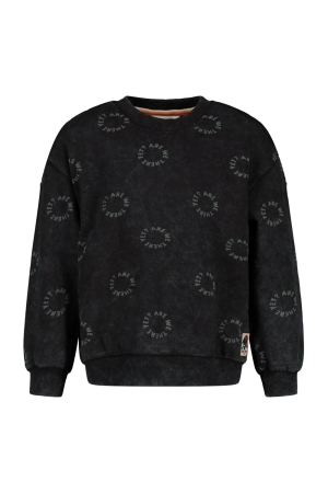 Sturdy Sweater AOP - Mountain top Antraciet
