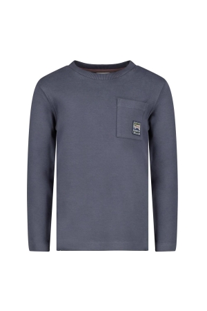 Sturdy Longsleeve met rugprint - Rock the Earth Blauw