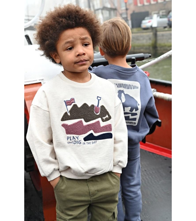 Sturdy truien Offwhite melange 71600676