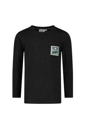 Sturdy Longsleeve met rugprint - Fix It Antraciet