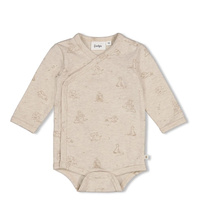 Feetje rompers Taupe melange 50200265