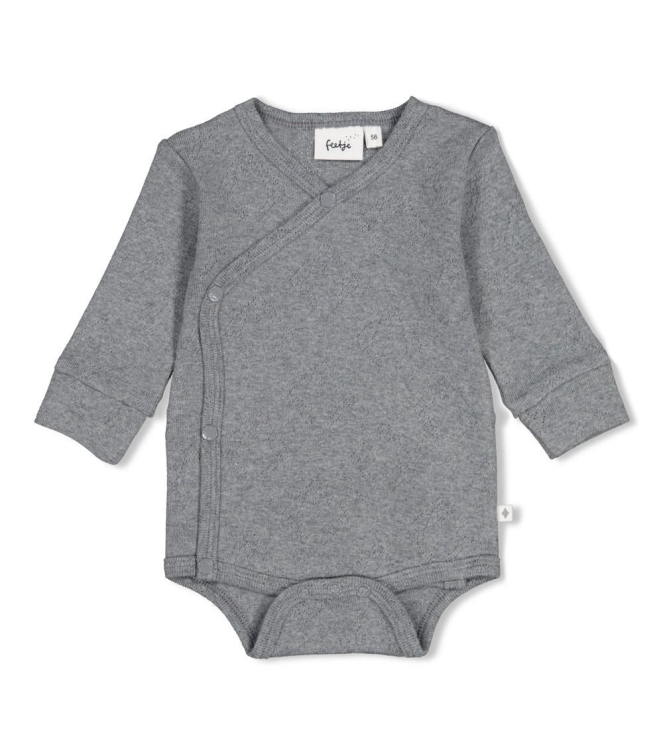 Feetje rompers Antraciet melange 50200267