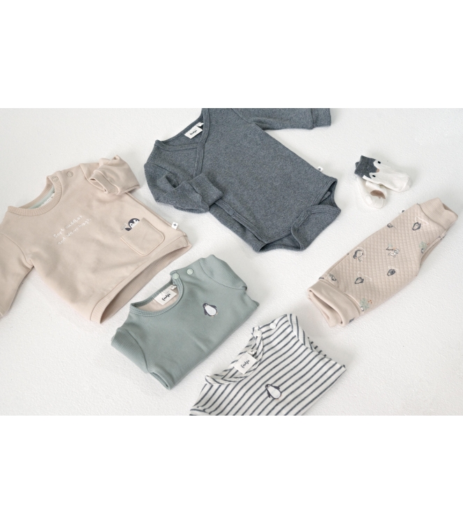 Feetje rompers Antraciet melange 50200267