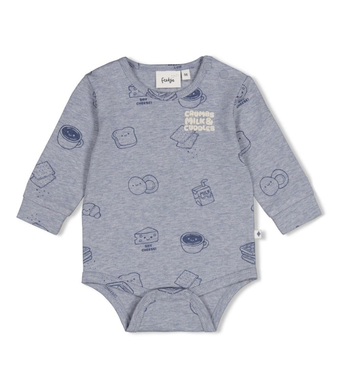 Feetje rompers Blauw melange 50200268