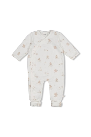Feetje Babypakje omslagvoet AOP - The Cuddle Company Offwhite