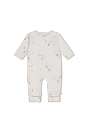 Feetje Babypakje omslagvoet AOP - Over the Moon for You Offwhite