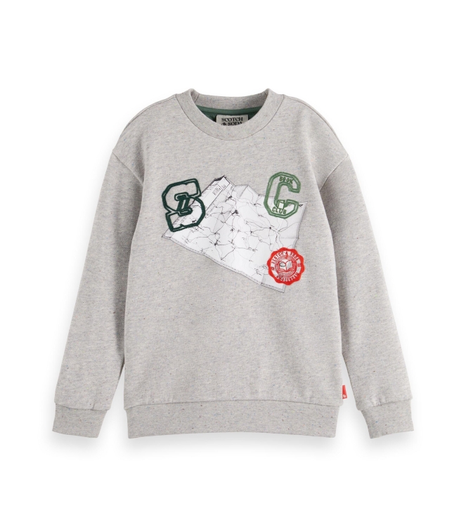 Scotch & Soda Kids truien & vesten 7477 - Grey Melange 177841