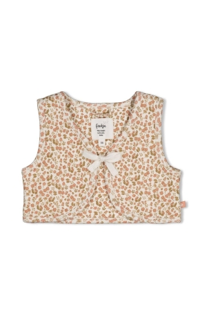 Feetje Gilet AOP - Fall in Love Offwhite