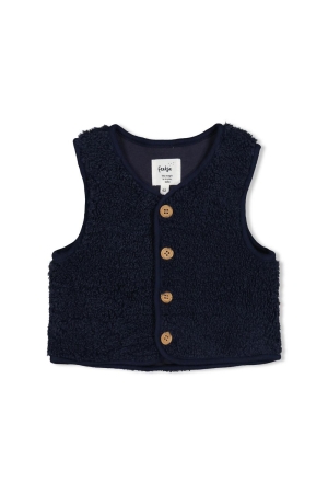 Feetje Teddy gilet - Built for Fun Marine